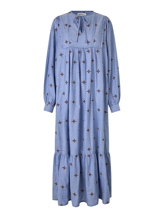 Lollys Laundry LatourLL Maxi Dress LS Light Blue